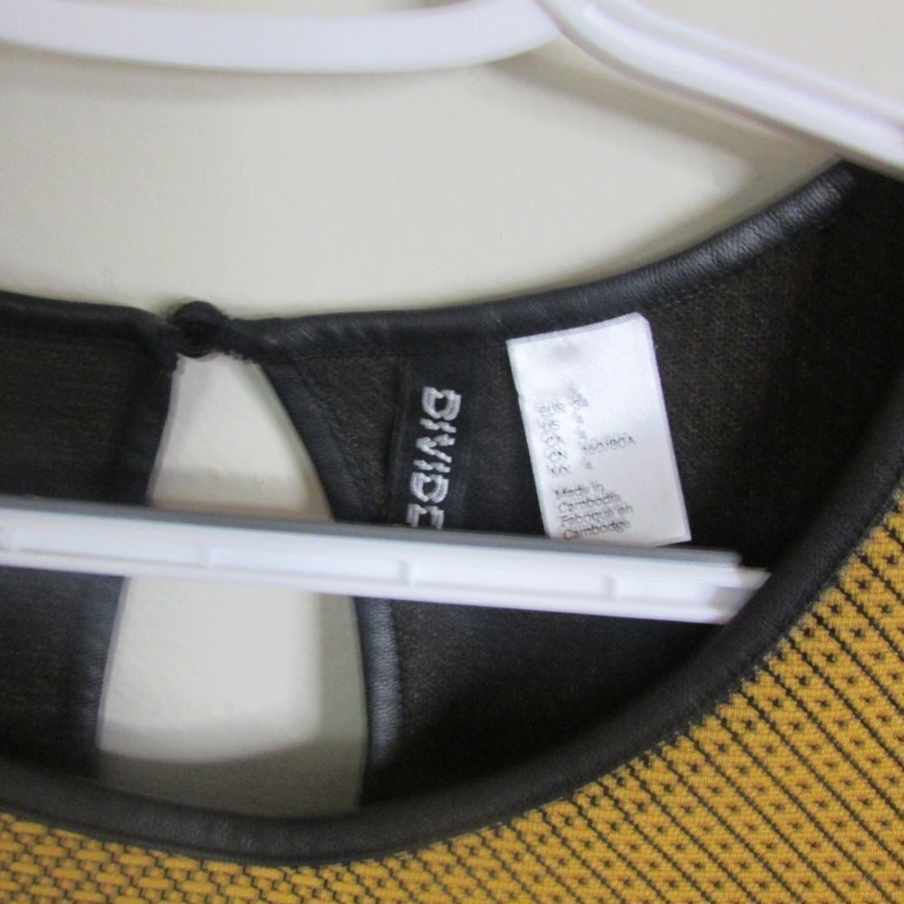 Divided Dress 4 Gold Black Skater Style - Picture 6 of 9